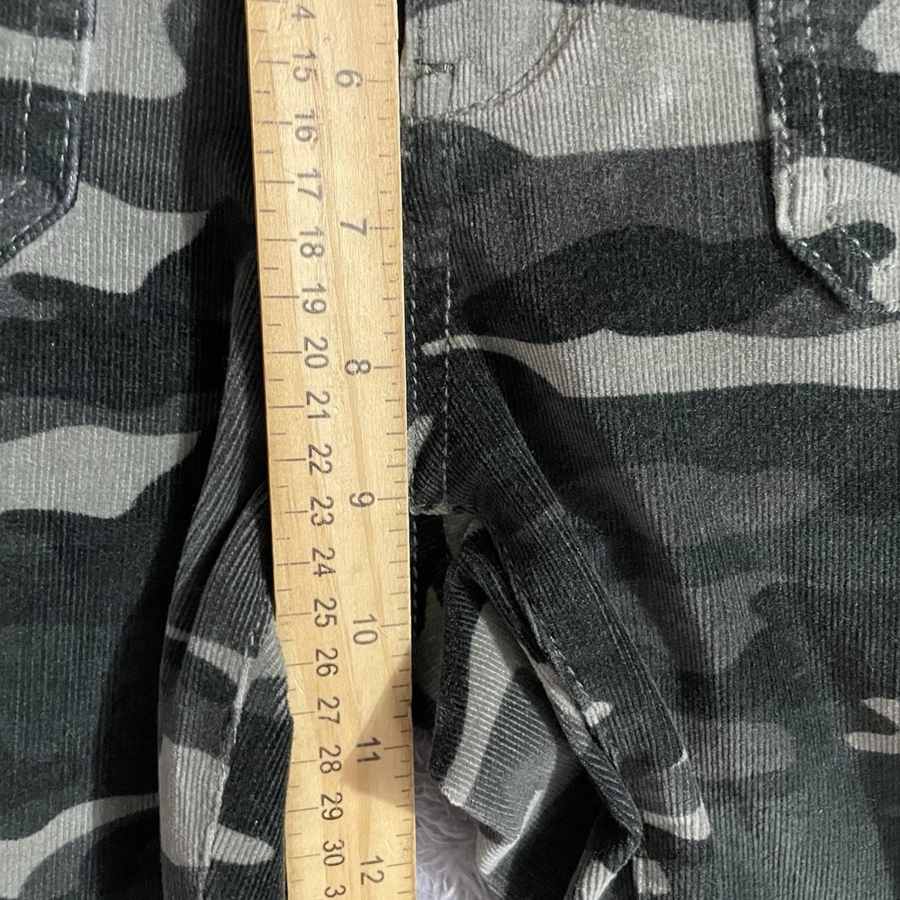 Pilcro And The Letterpress Pants Womens 26 High Rise Skinny‎ Camouflage Corduroy - Picture 5 of 8